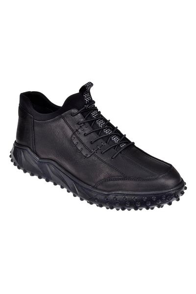 pullman Genuine Leather Casual Men's Shoes Voy-6012 Black Nubuck