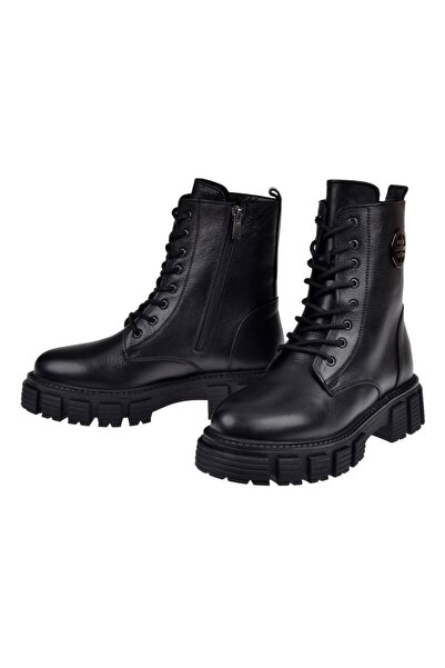 pullman Voyager Hakiki Deri Postal Kadın Bot VOY-9309 SİYAH