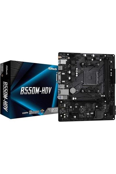 ASROCK B550M-Hdv Ddr4 HDMI Dvi Pcie 16X V4.0 Am4 Matx - Pcie 16X V4.0 Amd Am4 Matx