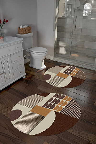 Napoli Home Ψηφιακή αντιολισθητική βάση που πλένεται με μοντέρνο σχέδιο, στρογγυλό σετ καθισμάτων τουαλέτας μπάνιου