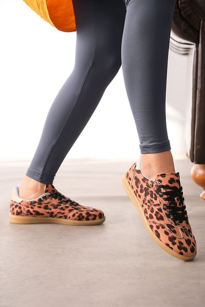 GOFFSHOES Pantofi sport cu talpă subțire Panet pentru femei - Leopard