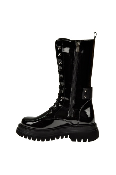 pullman Sms Fermuarlı Kadın Bot SMS-2798 SİYAH RUGAN