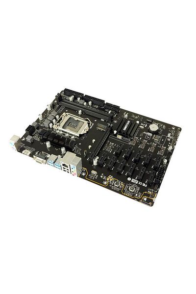 Biostar Tb360-btc Pro Ver.6x 8.9 الجيل LGA 1151 DDR4 2666 M.2 12 شاشة إدخال HDMI التعدين اللوحة الأم