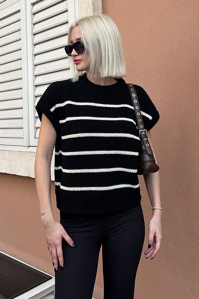 Madmext Ecru Diamond Pattern Women's Knitwear Sweater Mg2190
