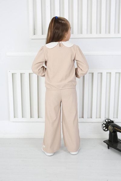 tunays shopping Knitted Collared Spanish Leg Girl's Lower and Upper Set