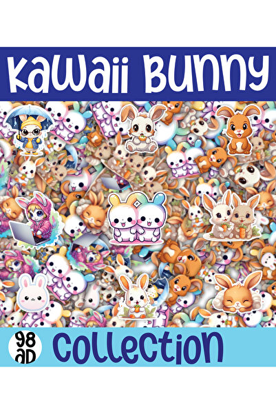 ca kay bu Kawaii set nalepnica na temu morskog zeca (zeca), 2 stranice A4, 98...