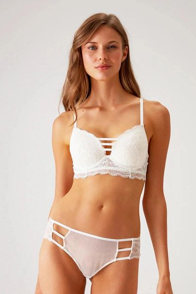 Pierre Cardin 4751 Lyon Double Push Up Ruched Bralet Σετ σουτιέν και εσώρουχα-εκρού