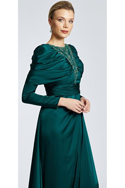 Katre Kenzel Satin Evening Dress