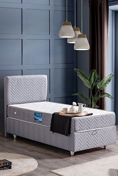 Setay Kristal Ikili Set, Baza Başlık Seti, Gri