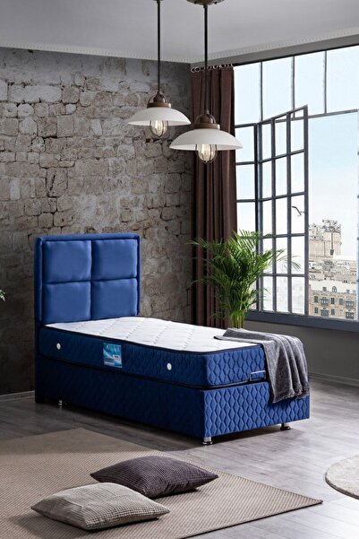 Setay Grand Baza Başlık Orthosoft Ortopedik Yatak Seti, Lacivert