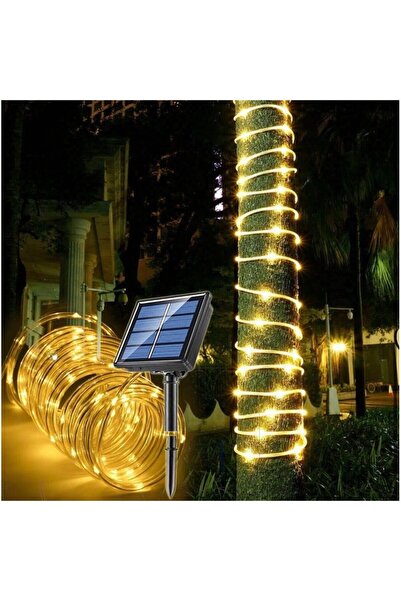 Tahtakale Dünyası Güneş enerjili hortum kaplamalı Led Işık 100 ledli 10 metre...