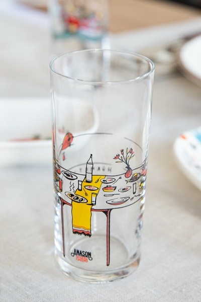 Anason İşleri Hürmetli Rakı Kadehi 2'li Set