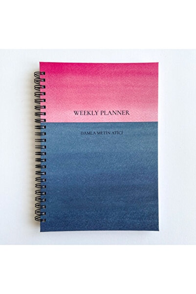 ARONA Minimal Kişiye Özel Tarihsiz Haftalık Planlayıcı