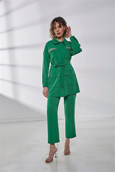 Moodbasic CEPLERİ TAŞ İŞLEMELİ KREP TAKIM