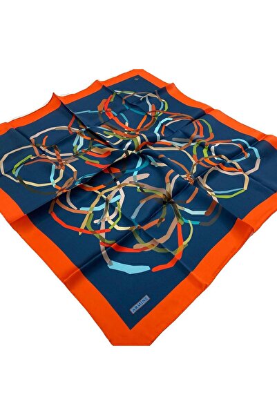 Armine Eșarfă din mătase Tivil cu model portocaliu 8902 - 19