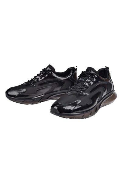 pullman Voyager Hakiki Deri Erkek Spor Ayakkabı VOY-6380 SİYAH RUGAN