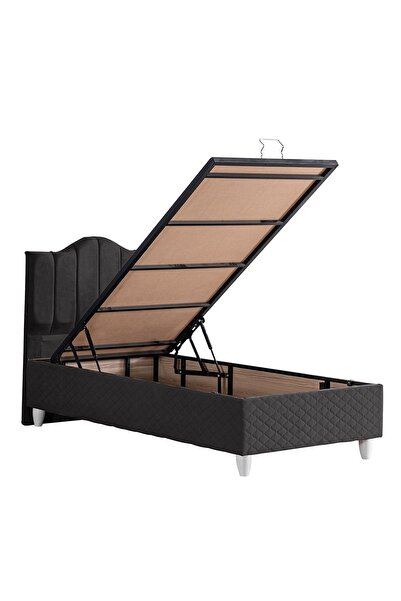 Setay Baza, Trend Ikili Set, Tek Kişilik Baza Başlık - Antrasit