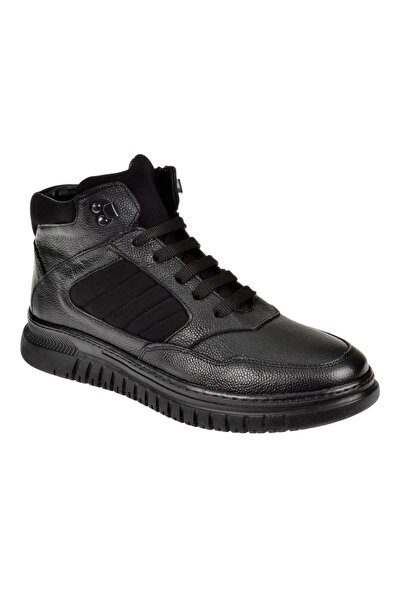 LUCIANO BELLINI Hakiki Deri Erkek Bot LB-13409 SİYAH