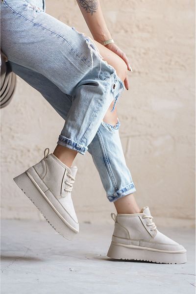 GOFFSHOES Γυναικείες κοντές μπότες Pastor Shearling - Ten Suede