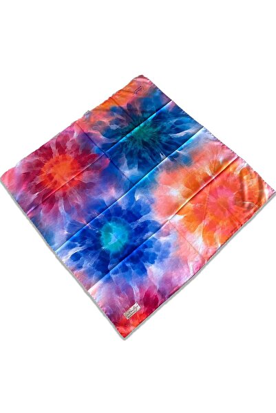 LA BOUTIQUE Eșarfă clasică cu model mixt albastru - 1841-01 34849