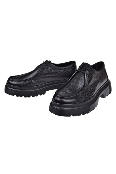 pullman Redamancy Hakiki Deri Kalın Taban Erkek Ayakkabı AY-82 SİYAH