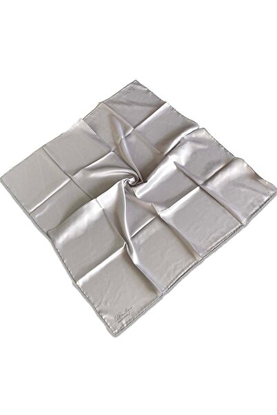 LA BOUTIQUE Κλασικό Γκρι Κασκόλ 72 - 34419