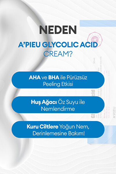 Missha Glycolic Acid Içeren Peeling Etkili Krem A'PIEU Glycolic Acid Cream