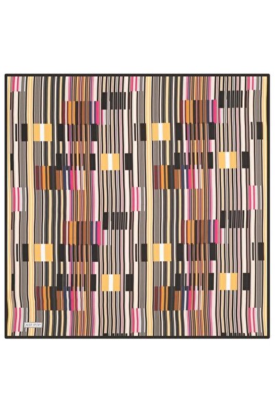 Aker Κίτρινο-Μαύρο Σπορ Φουλάρι Τηλεόρασης με Γεωμετρικό Σχέδιο 3410797-912