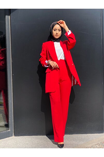 miaruj High Waist Pants with Triangle Corsage