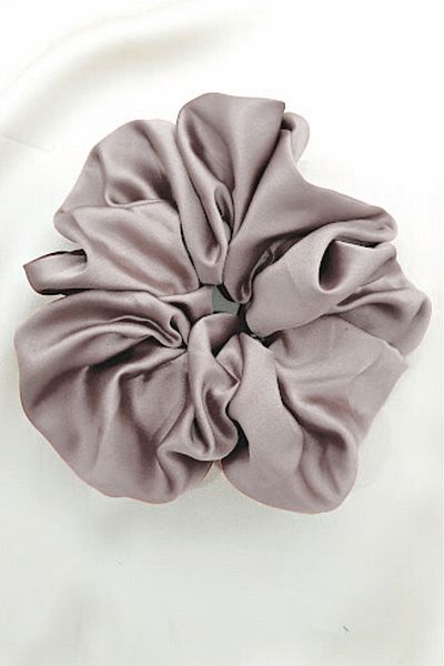 PETEK AKSESUAR Mink Women's XL Luxury Satin Bagel Rubber Buckle