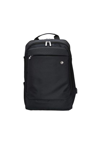 PLM Torino-usb 17 Black Notebook Backpack