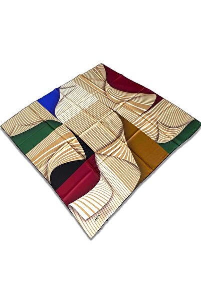 Aker Μεταξωτό μαντήλι με μοτίβο μουστάρδας 31985