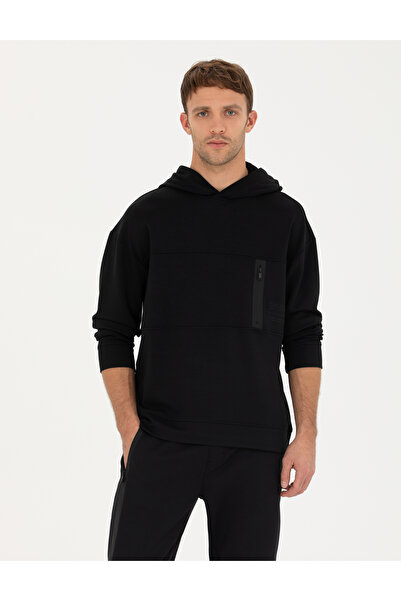 Pierre Cardin Black Regular Fit Sweatshirt 50272510-Vr046