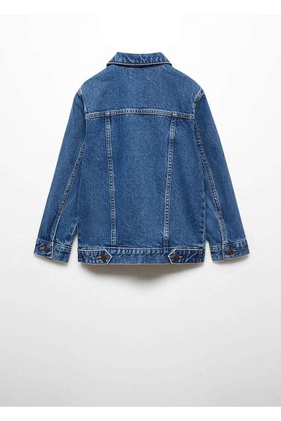 MANGO Kids Jachetă albastră pentru copii