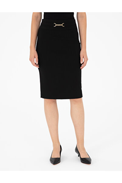 Pierre Cardin Siyah Kalem Fit Dokuma Etek 50297135-VR046