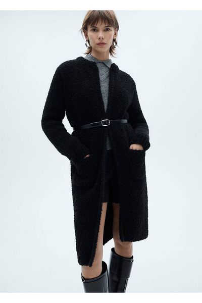 MANGO Woman Pardesiu tricotat Boucle