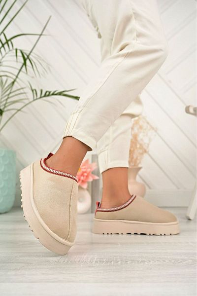 MODA MHS Palmiye Γυναικεία Suede Utra Mini μποτάκια με τριχωτό εσωτερικό καθημερινή άνεση