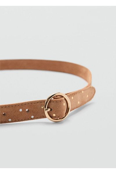 MANGO Kids Gepunkteter Ledergürtel