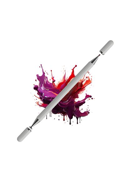 Sneezy Samsung Galaxy Tab A7 Lite T220 - 2 in 1 Touch Stylus Pen with Drawing and Writing Collar