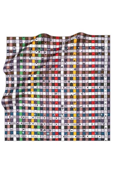 Cacharel Ekose Desen Tivil Ipek Eşarp 8376313-971