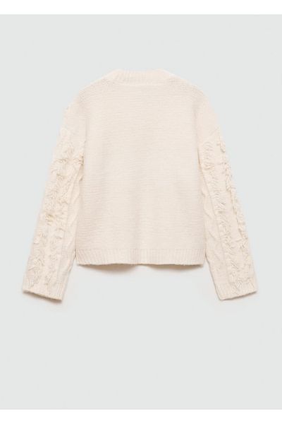 MANGO Kids Fringed knitted sweater