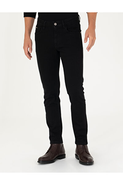 Pierre Cardin Siyah Slim Fit Jean Pantolon 50274214-VR046