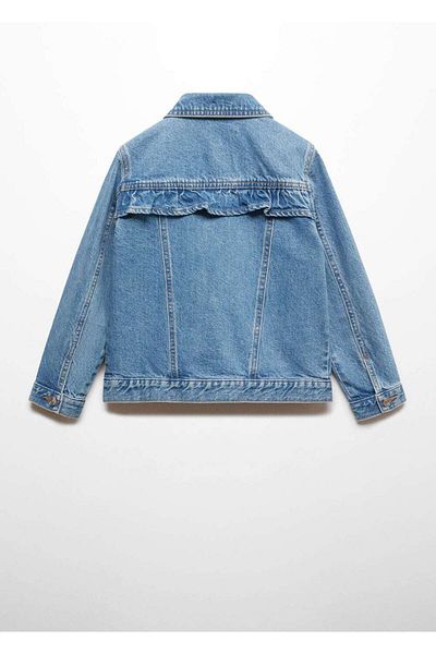 MANGO Kids Jeansjacke – Schwungrad-Detail