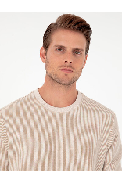 Pierre Cardin Bej Regular Fit %100 Pamuk Sweatshirt 50296752-VR011