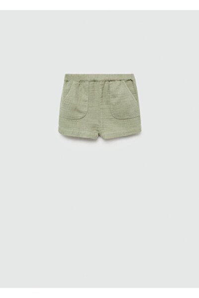 MANGO Baby Cotton Shorts with Pockets
