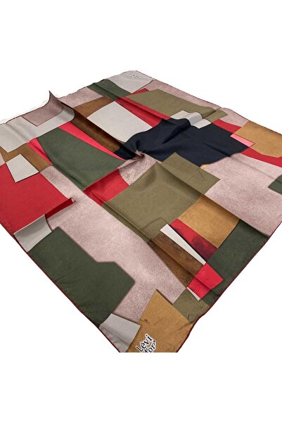 Levidor Eșarfă din mătase Tivil cu model roșu 21086