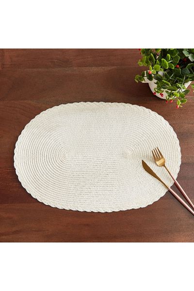Home Box Miso Oval Polypropylene Placemat - 30x45 cm