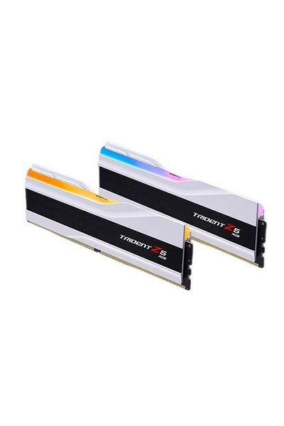 Arey GSKILL 64GB (2X 32GB) DDR5 6000MHZ CL32 DUAL KIT RGB PC RAM TRIDENT Z5 F5-6000J3636F32GX2-TZ5RW WHITE