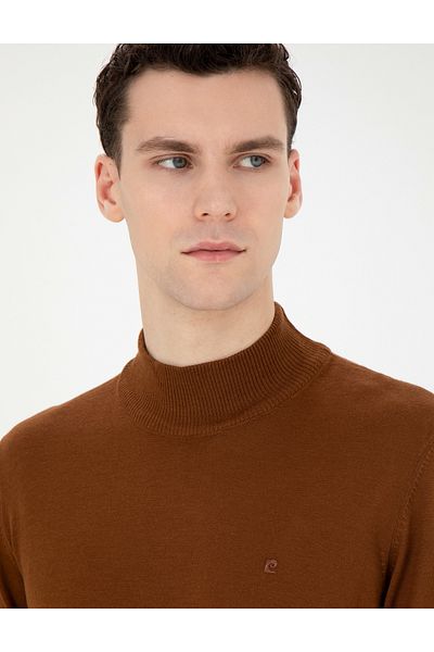 Pierre Cardin Taba Slim Fit Half Turtleneck Knitwear Πουλόβερ - Μάλλινο Μείγμα 50270055-vr099