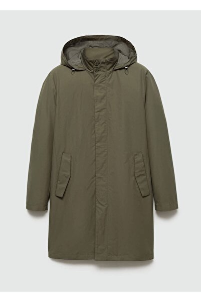 MANGO Man Su geçirmez kapüşonlu parka
